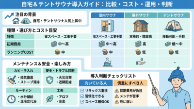 自宅サウナ完全ガイド2025｜費用・種類・安全対策を徹底解説