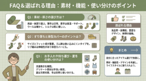 サウナポンチョの素材や厚さの選び方からずり落ち対策お手入れ方法までを一枚に整理した外気浴向け図解